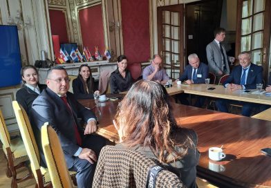 Delegacja ukraińska z wizytą w Domu Polski Wschodniej w Brukseli Delegacja ukraińska z wizytą w Domu Polski Wschodniej w Brukseli